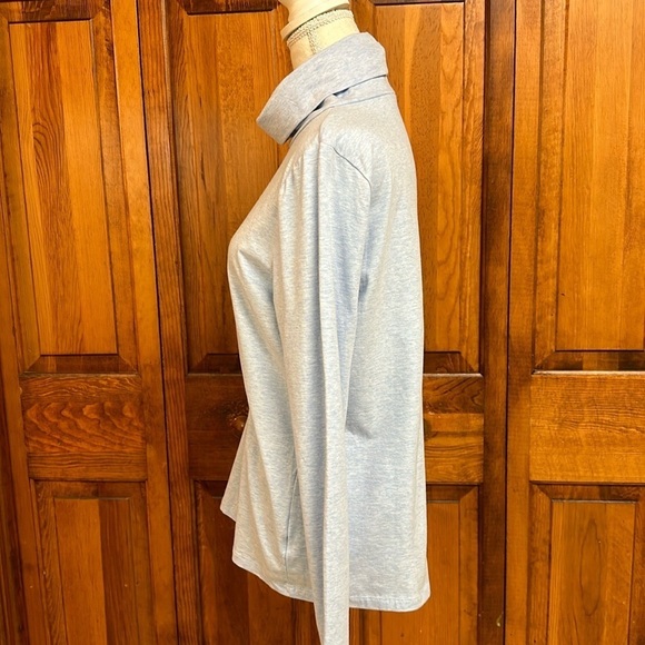 Talbots Light Blue Cotton Turtleneck Top NWT - Picture 2 of 8
